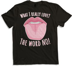 Produktbild von T-Shirt Was ich wirklich liebe: Das Wort „Keine Zunge raus“ sagen: Teenager
