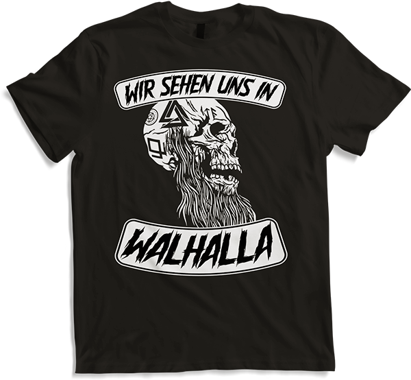 Produktbild von T-Shirt Wir sehen uns in Walhall Odin Wotan Thor Wikinger Nordmann