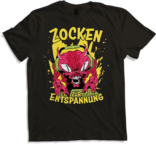 Produktbild von T-Shirt Zocken zur Entspannung Gamer Nerd Spruch PC Computer Zocker