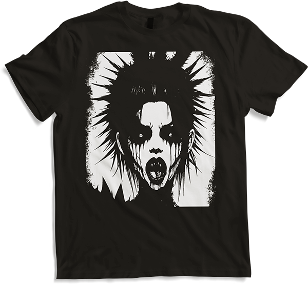 Produktbild von T-Shirt Zombie Horror Vampir Girl Death Metal Grindcore