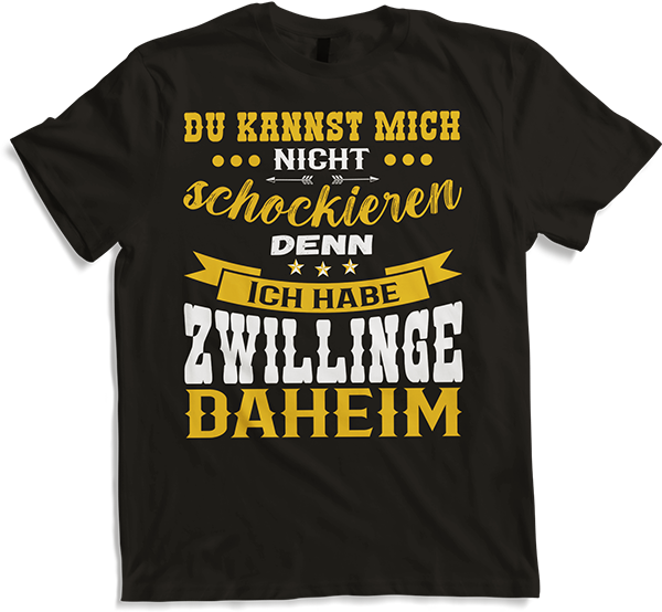 Produktbild von T-Shirt Zwillinge & Väter Sprüche Dad Papa Vatertag Vater Spruch