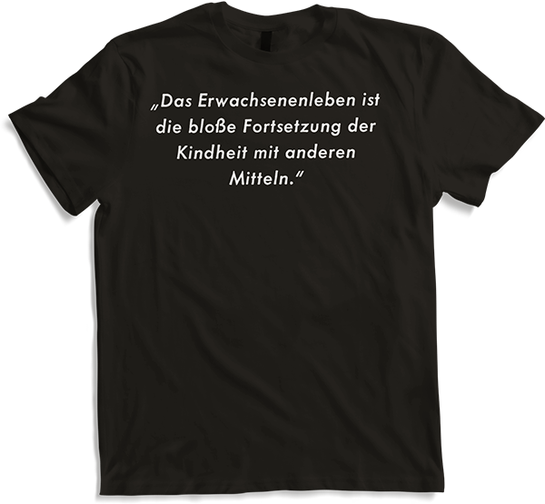 Produktbild von T-Shirt Zynischer sarkastischer Spruch Kindische Menschen Satiriker