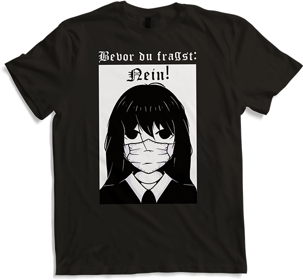 Produktbild von T-Shirt Bevor Du fragst: Nein Gothic Batcave Horror Anime Manga