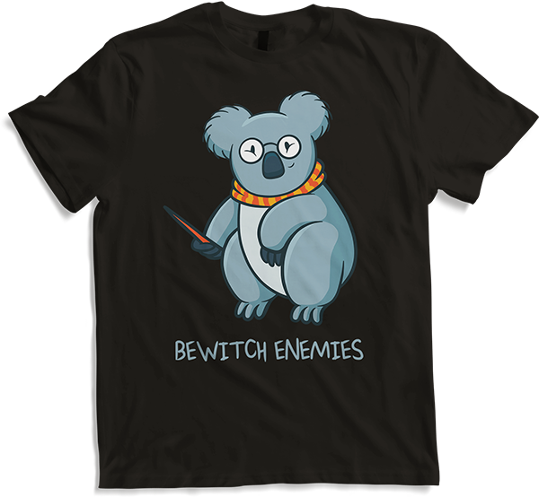 Produktbild von T-Shirt Bewitch Enemies Funny Magic Koala Hexe Spruch Hexe