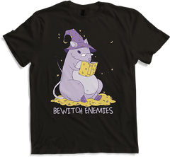 Produktbild von T-Shirt Bewitch Enemies Lustige magische Haustiere, Ratten, Hexe, Spruch