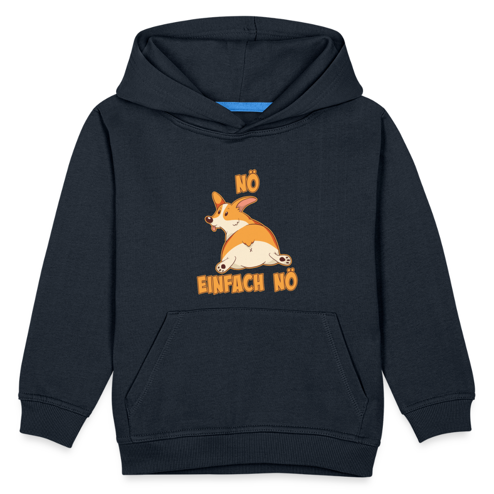 Corgi: Nö Einfach Nö Kinder Premium Hoodie - Navy