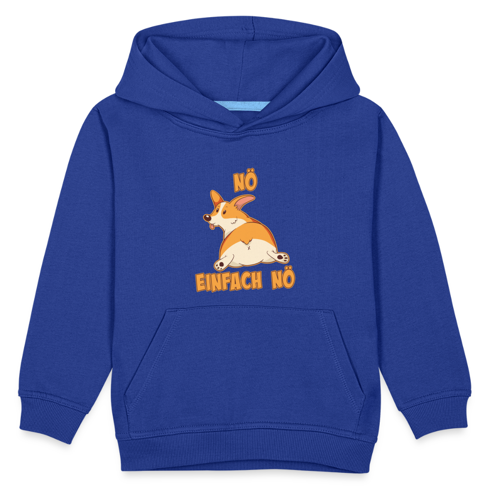 Corgi: Nö Einfach Nö Kinder Premium Hoodie - Royalblau