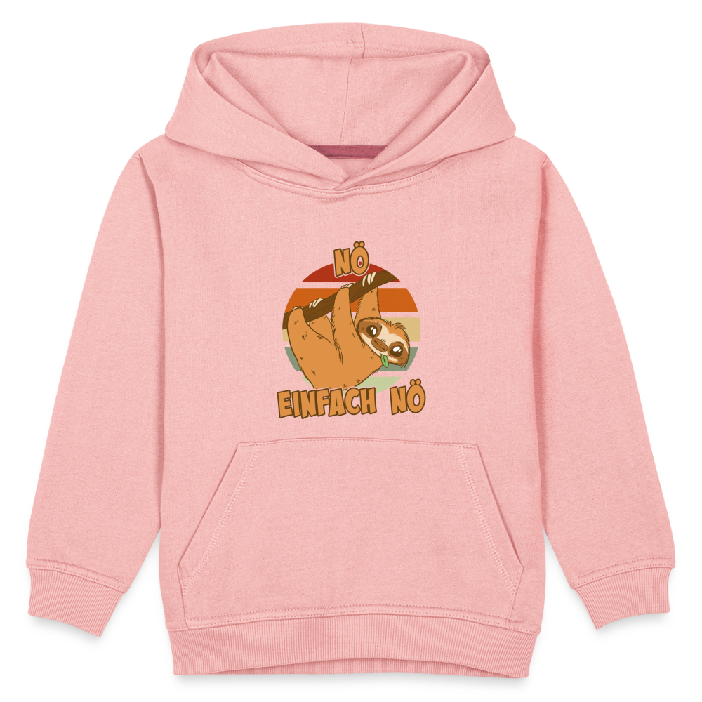 Faultier Nö Einfach Nö Kinder Premium Hoodie - Kristallrosa