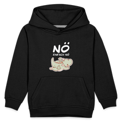 Drache Nö Einfach Nö Kinder Premium Hoodie - Schwarz