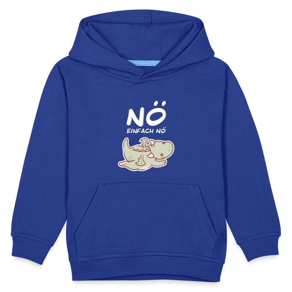 Drache Nö Einfach Nö Kinder Premium Hoodie - Royalblau