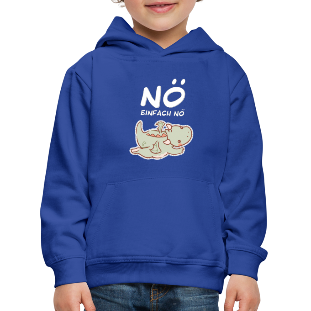 Drache Nö Einfach Nö Kinder Premium Hoodie - Royalblau