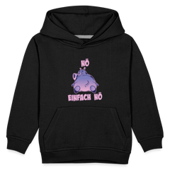 Flusspferd Nö Einfach Nö Kinder Premium Hoodie - Schwarz