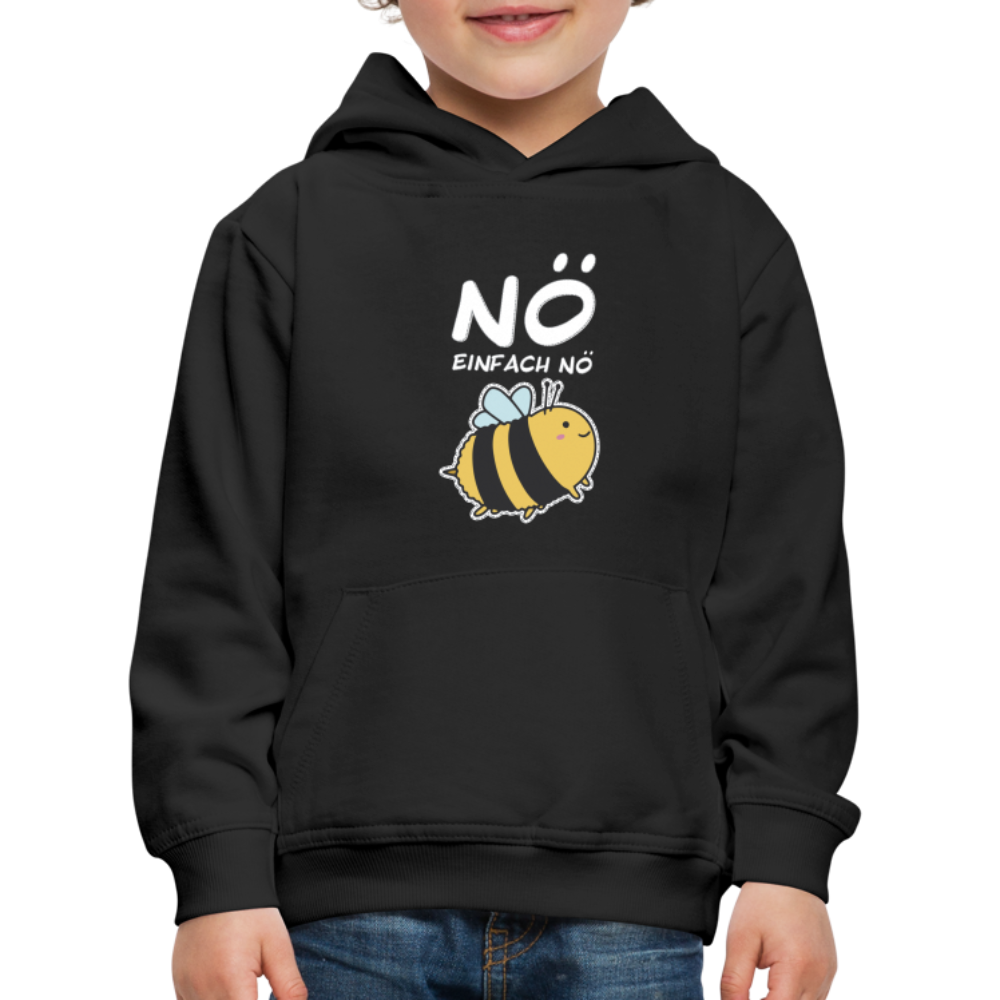 Hummel Nö Einfach Nö Kinder Premium Hoodie - Schwarz