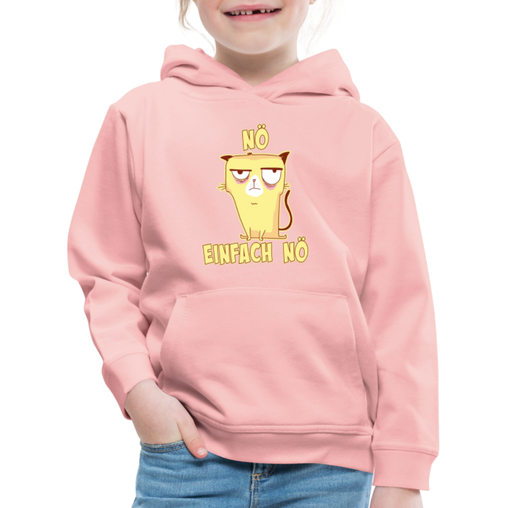 Katze Nö Einfach Nö Kinder Premium Hoodie - Kristallrosa