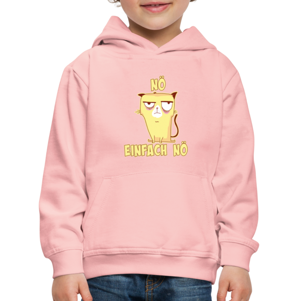 Katze Nö Einfach Nö Kinder Premium Hoodie - Kristallrosa