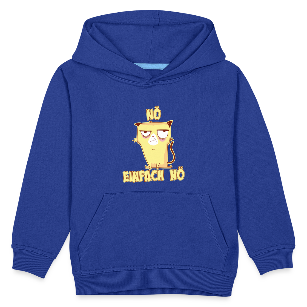 Katze Nö Einfach Nö Kinder Premium Hoodie - Royalblau