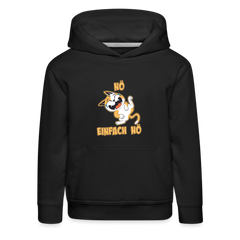 Katze Nö Einfach Nö Kinder Premium Hoodie - Schwarz