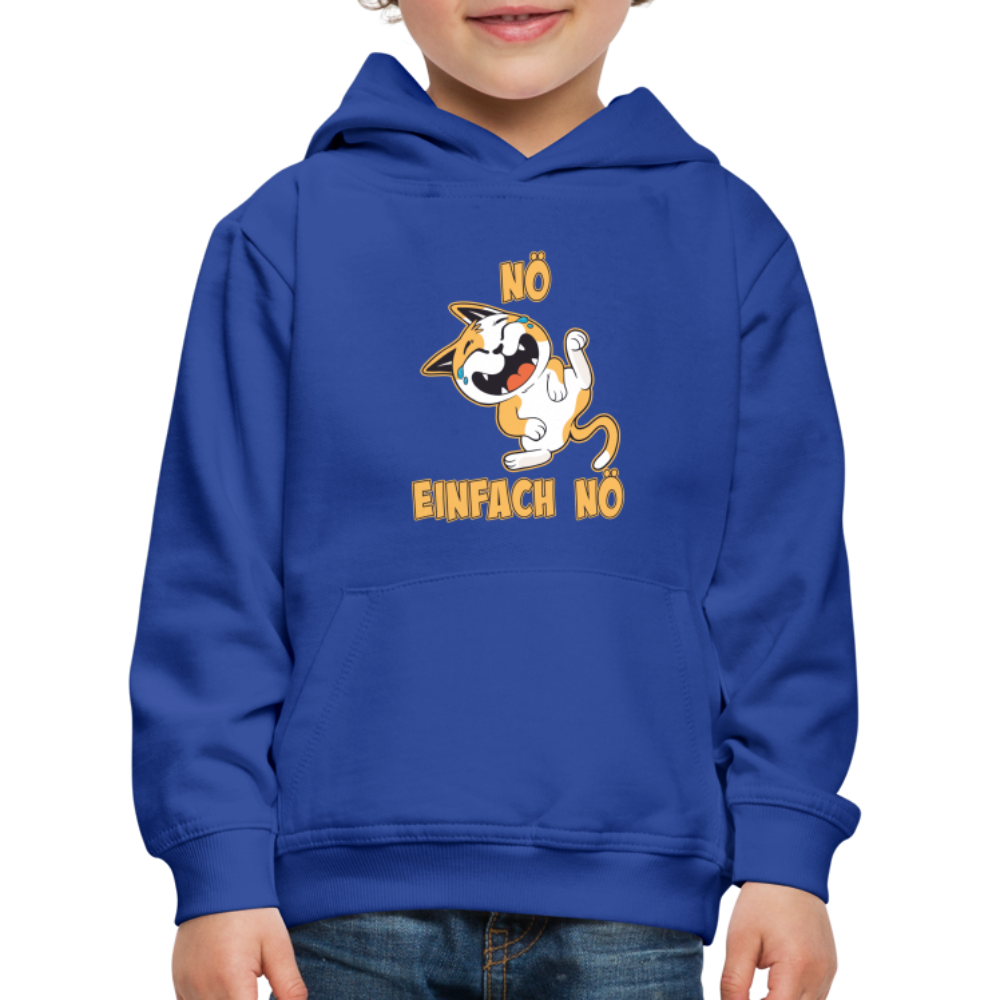 Katze Nö Einfach Nö Kinder Premium Hoodie - Royalblau