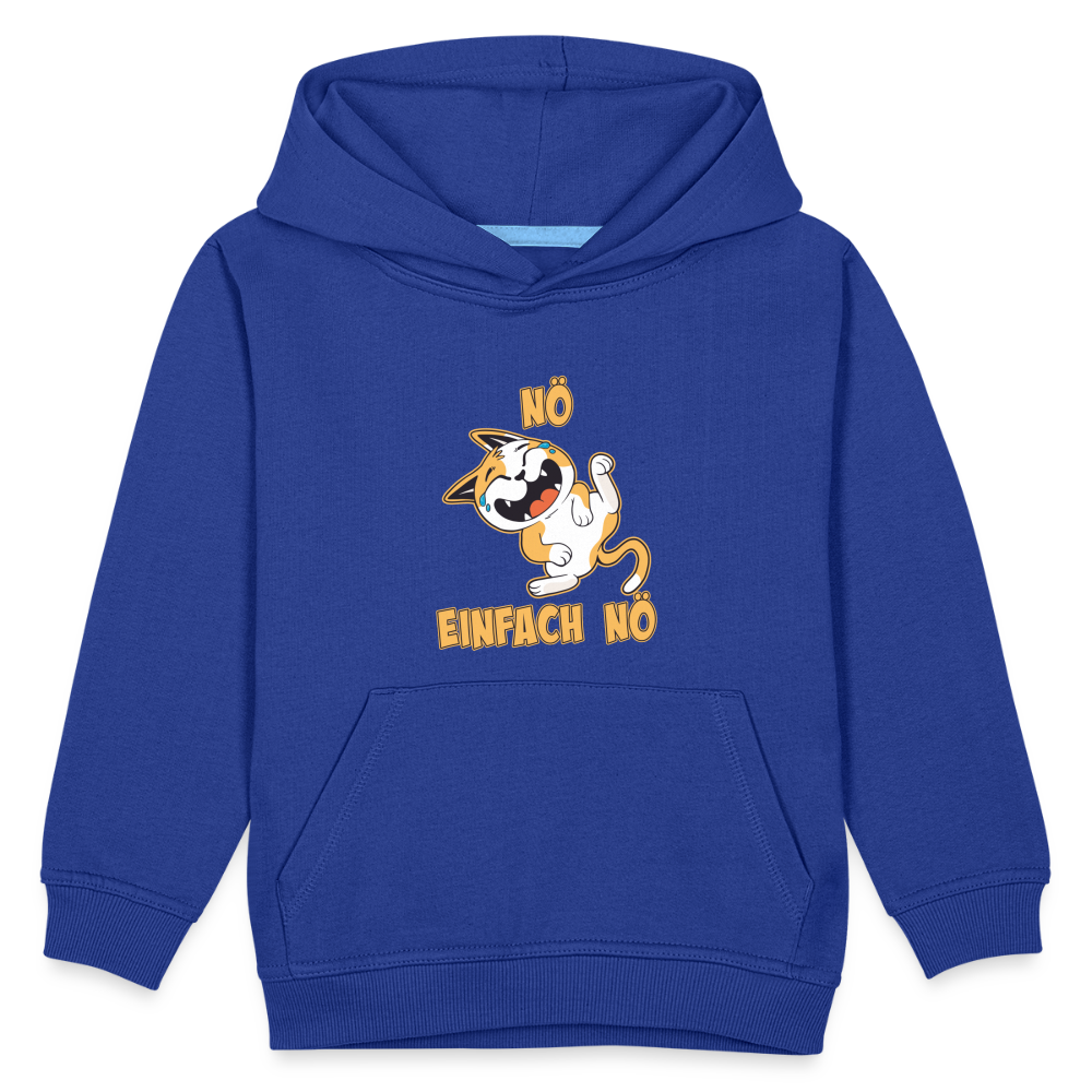 Katze Nö Einfach Nö Kinder Premium Hoodie - Royalblau