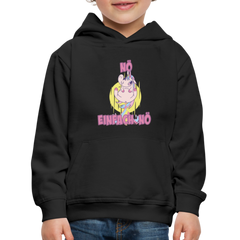 Furzendes Einhorn Nö Einfach Nö Kinder Premium Hoodie - Schwarz