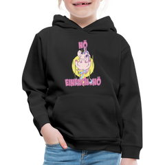 Furzendes Einhorn Nö Einfach Nö Kinder Premium Hoodie - Schwarz