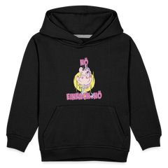 Furzendes Einhorn Nö Einfach Nö Kinder Premium Hoodie - Schwarz