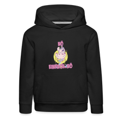 Furzendes Einhorn Nö Einfach Nö Kinder Premium Hoodie - Schwarz