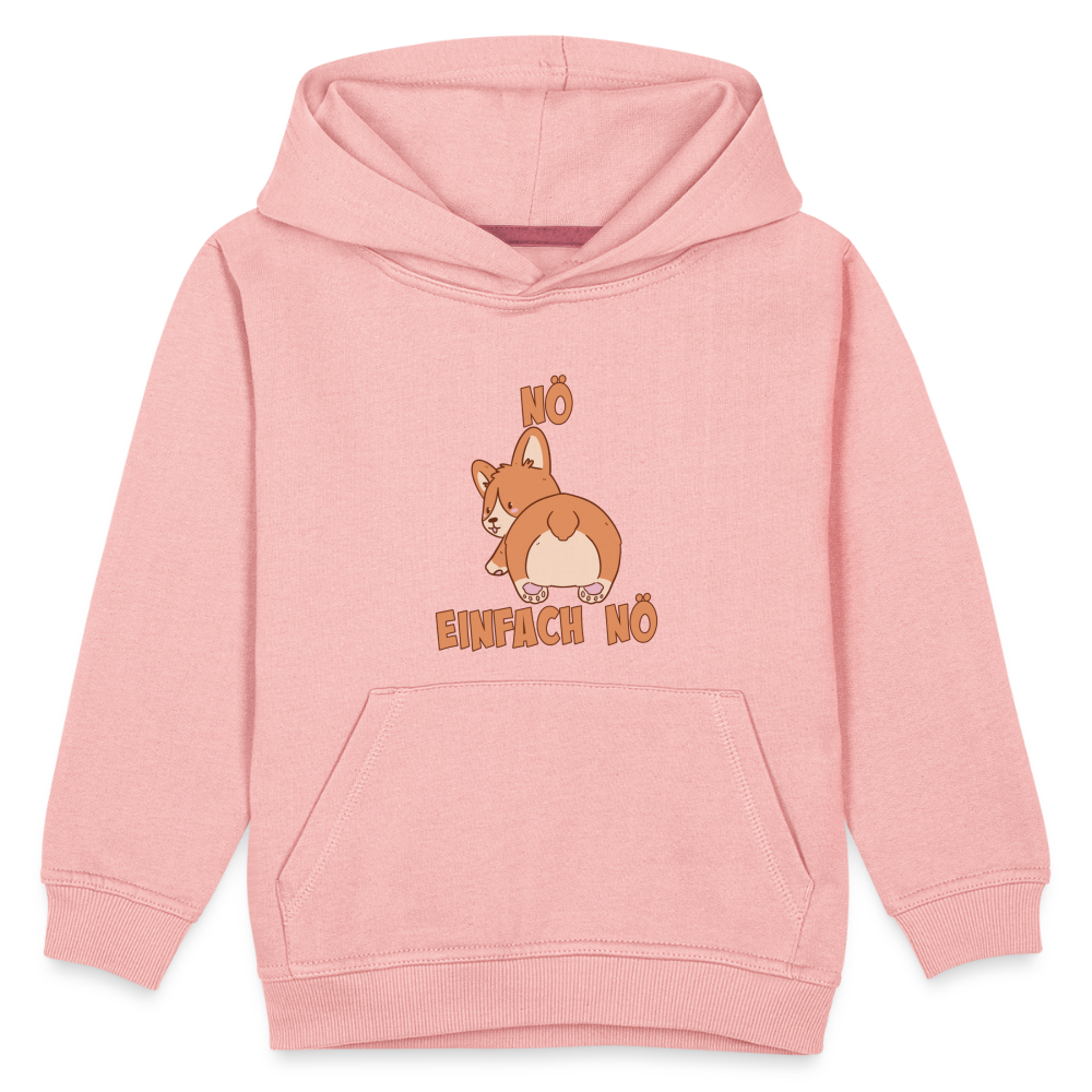 Corgi Popo: Nö Einfach Nö Kinder Premium Hoodie - Kristallrosa