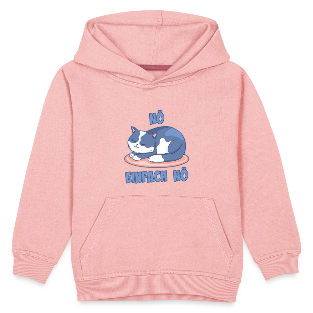 Schlafende Katze Nö Einfach Nö Kinder Premium Hoodie - Kristallrosa