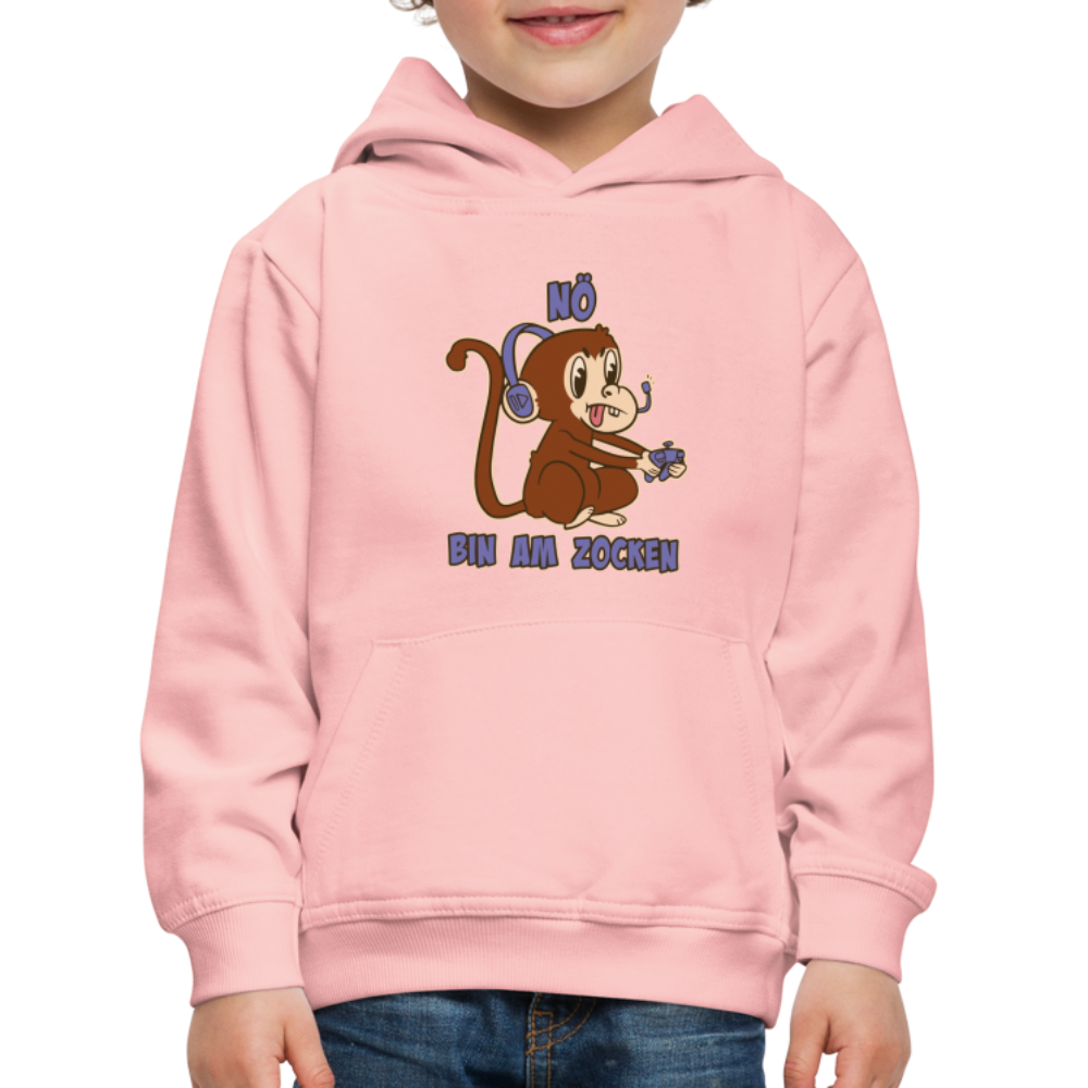 Affe Zocker Nö Einfach Nö Kinder Premium Hoodie - Kristallrosa