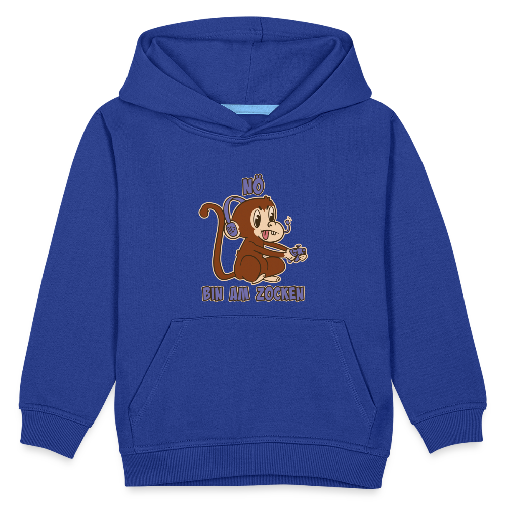 Affe Zocker Nö Einfach Nö Kinder Premium Hoodie - Royalblau