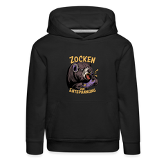 Braunbär Zocken zur Entspannung Kinder Premium Hoodie - Schwarz