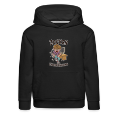 Junge Zocken zur Entspannung Kinder Premium Hoodie - Schwarz