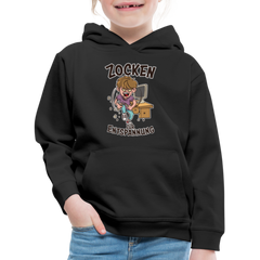 Junge Zocken zur Entspannung Kinder Premium Hoodie - Schwarz