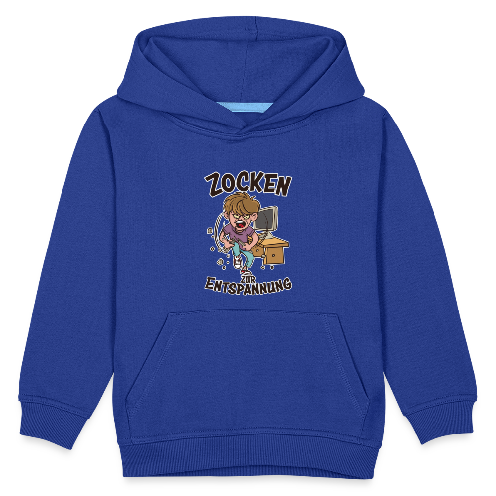 Junge Zocken zur Entspannung Kinder Premium Hoodie - Royalblau