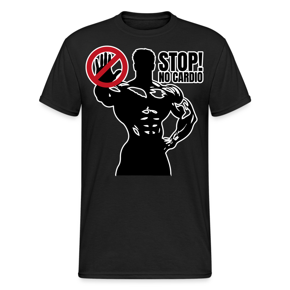 No Cardio Powerlifter Strongman Bodybuilder Gewichtheber | Männer T-Shirt - Schwarz