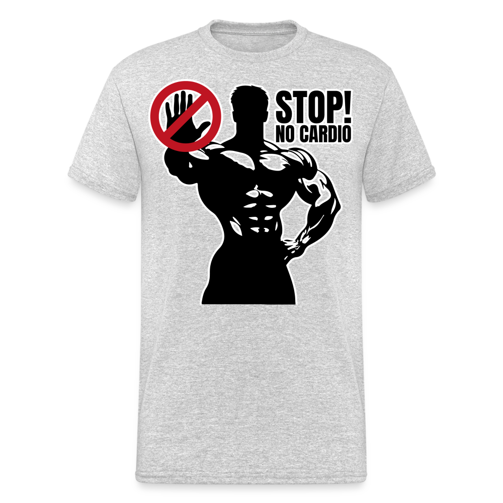 No Cardio Powerlifter Strongman Bodybuilder Gewichtheber | Männer T-Shirt - Grau meliert