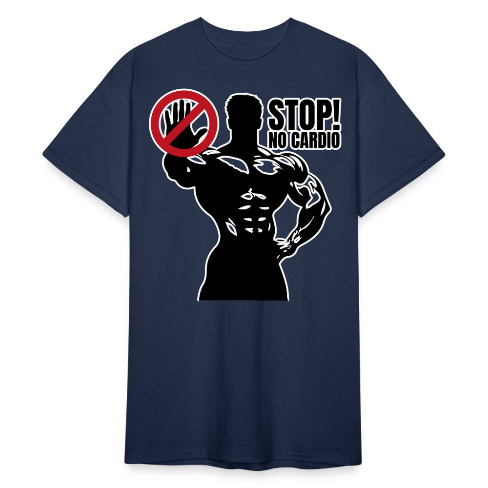 No Cardio Powerlifter Strongman Bodybuilder Gewichtheber | Männer T-Shirt - Navy