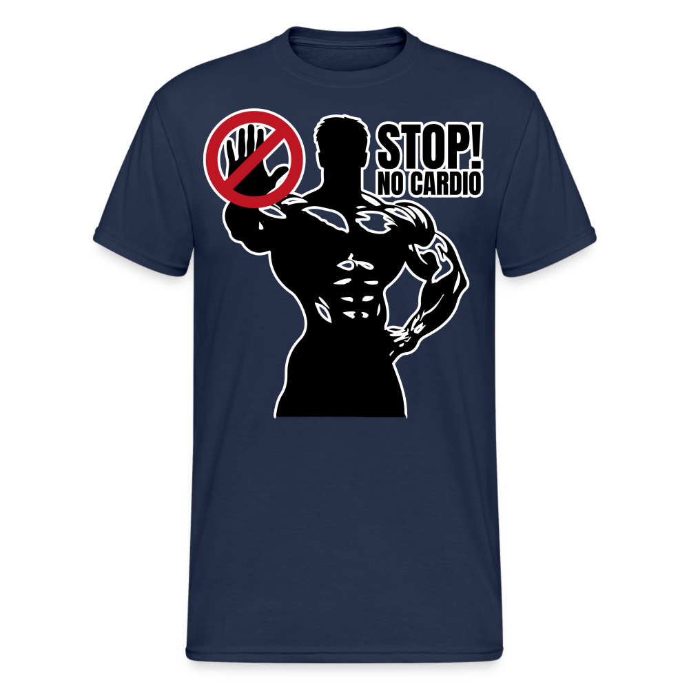 No Cardio Powerlifter Strongman Bodybuilder Gewichtheber | Männer T-Shirt - Navy