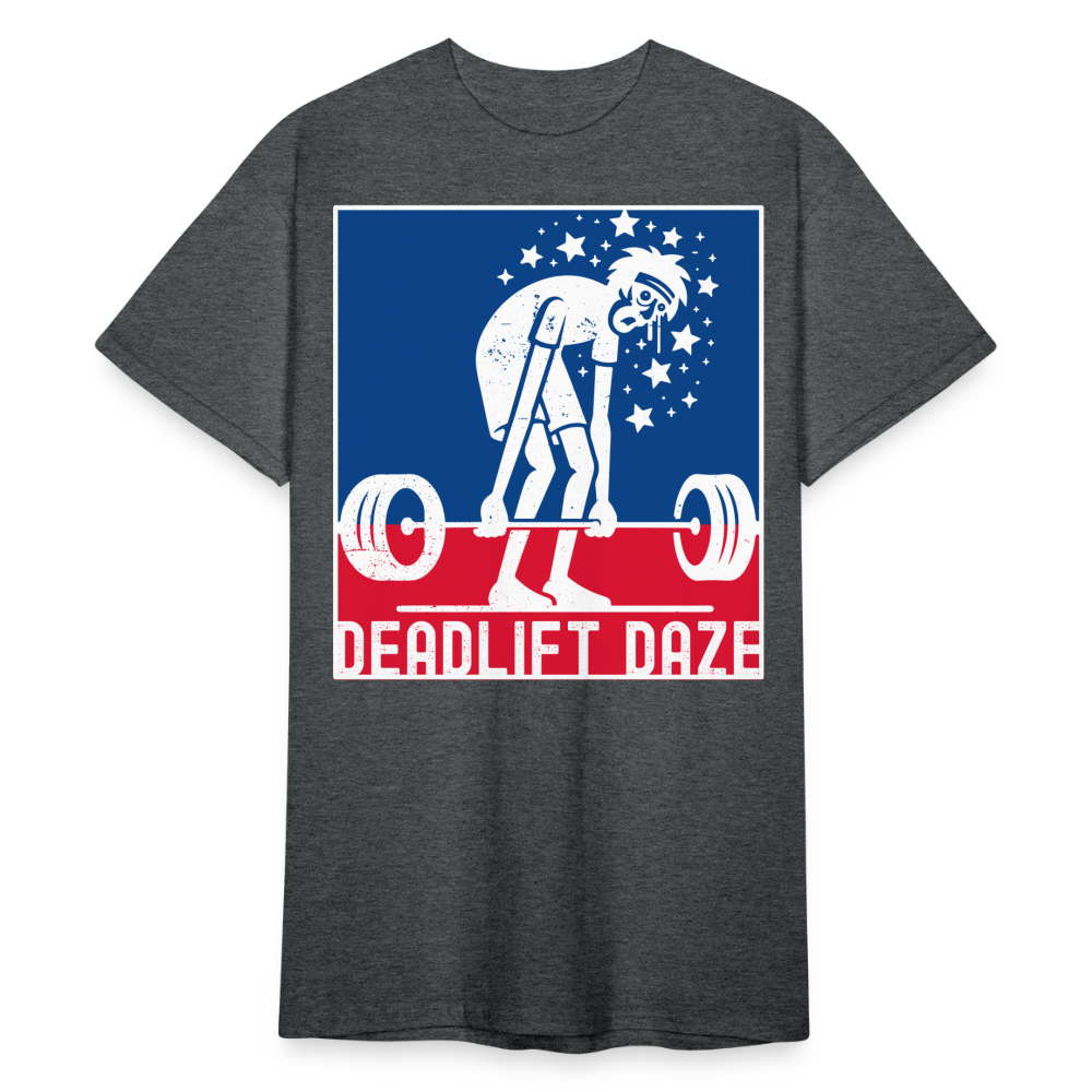 Deadlift Daze | Männer T-Shirt - Dunkelgrau meliert
