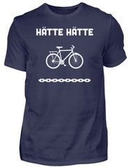 Zeigt lustiger spruch hatte fahrradkette herren shirt in Farbe Black