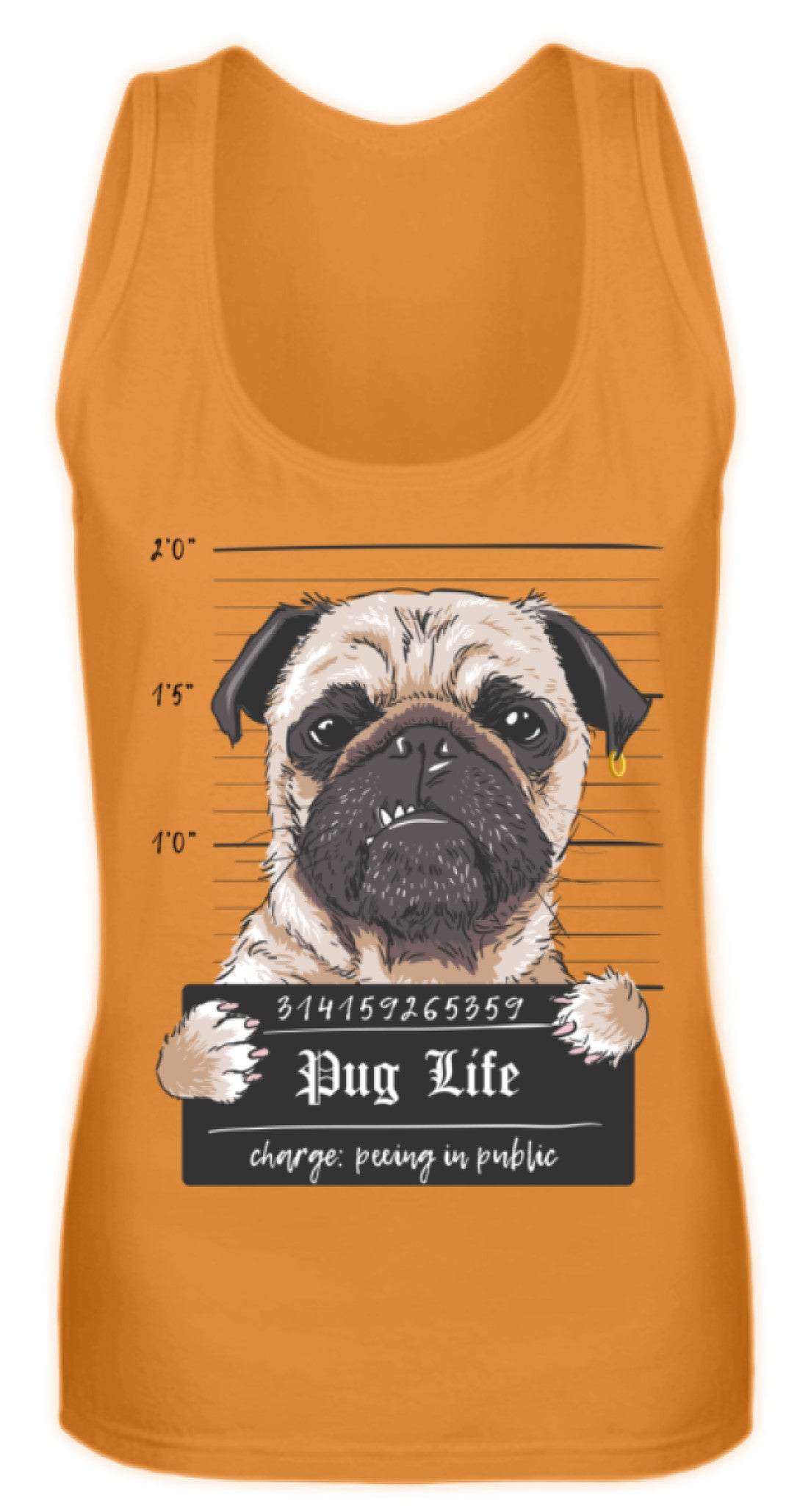 Zeigt krimineller mops lustiger hund schones geschenk fur alle mops besitzer pug life frauen tanktop in Farbe Pinky