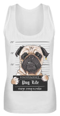 Krimineller Mops - Lustiger Hund - Schönes Geschenk für alle Mops Besitzer - Pug Life | Frauen Tank Top in White in Größe S