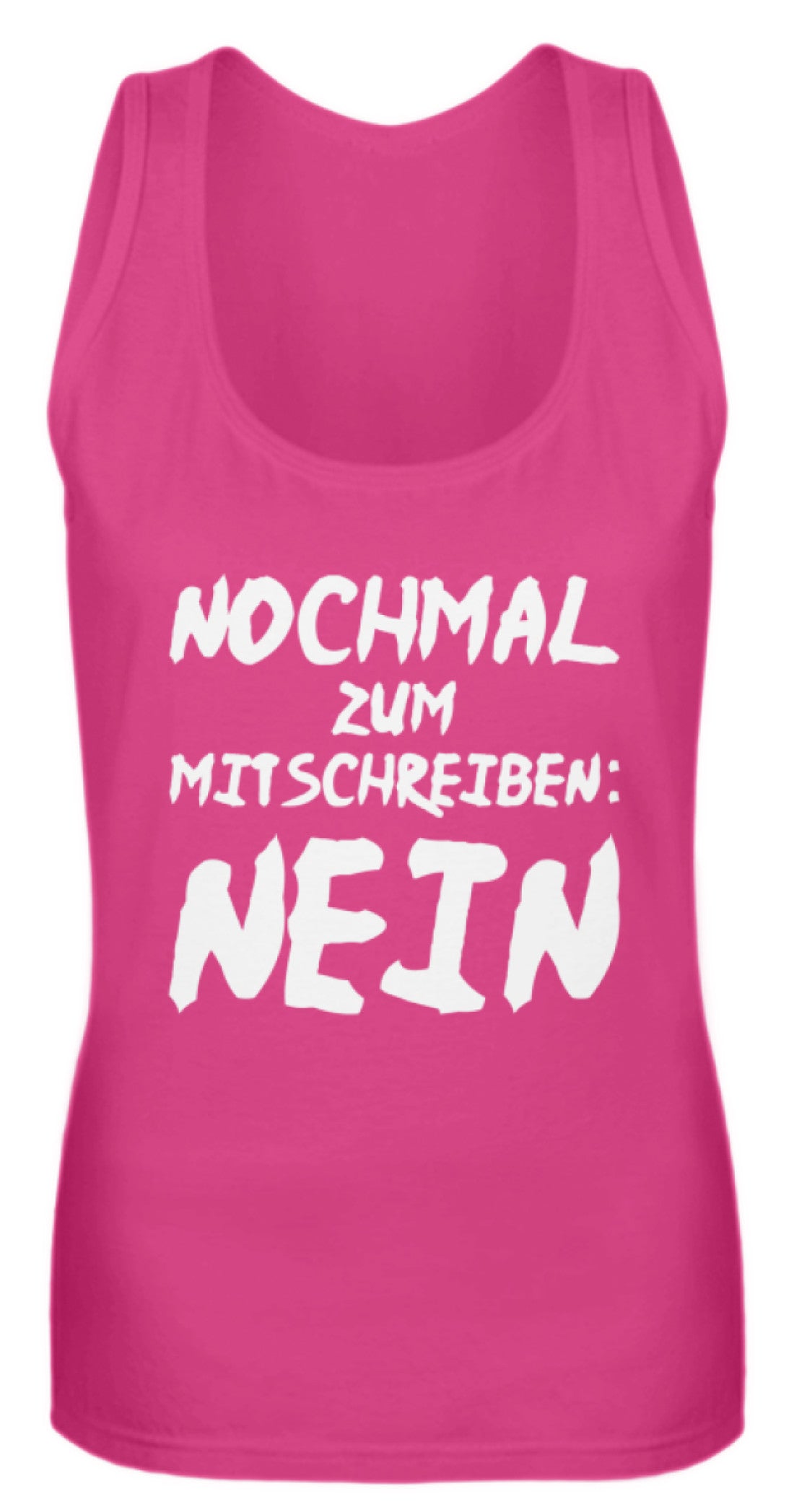 Zeigt nochmal zum mitschreiben nein frauen tanktop in Farbe Black