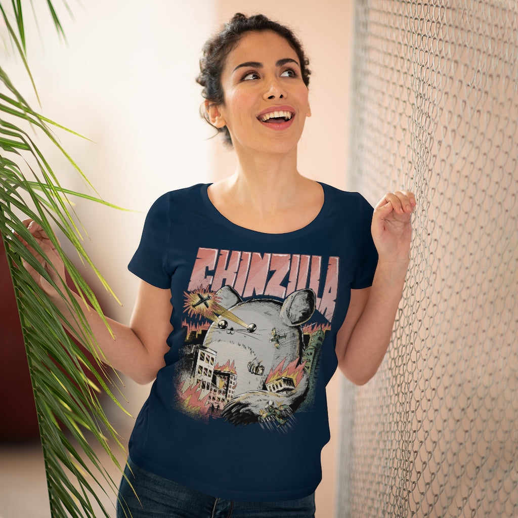 Zeigt funny cool chinzilla shirt organic womens lover t shirt gift for chinchilla holders chinchillas owners funshirt cute rodent in Farbe XL