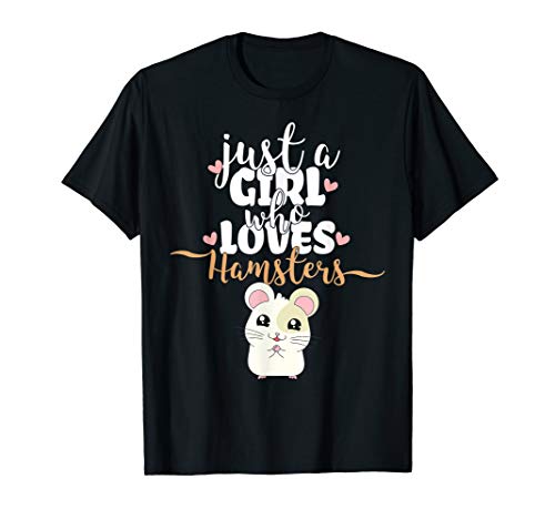 Just A Girl Who Loves Hamsters | Lustiger Hamster T-Shirt in Default Title in Größe 