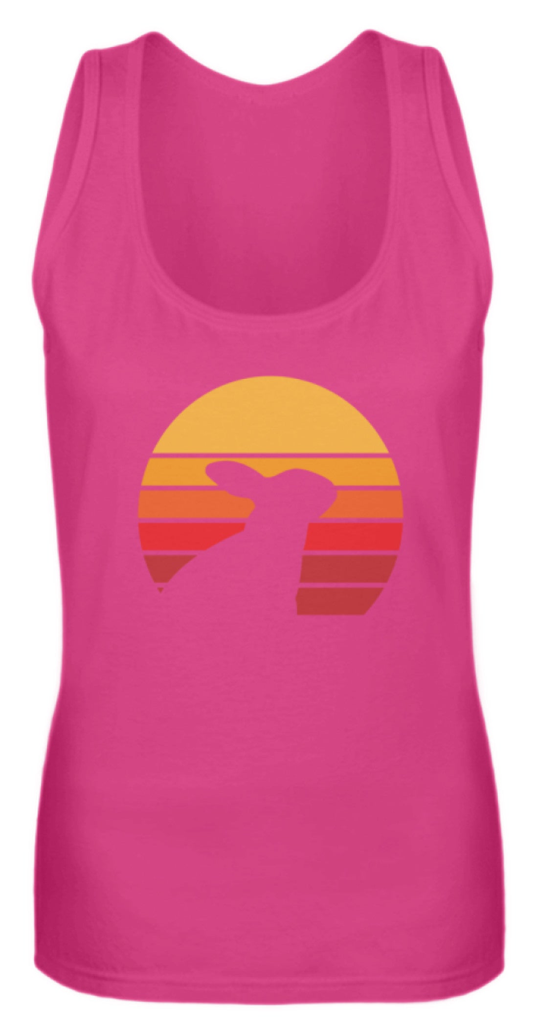 Zeigt kaninchen schones liebenswertes retro motiv mit hase vintage frauen tanktop in Farbe Black