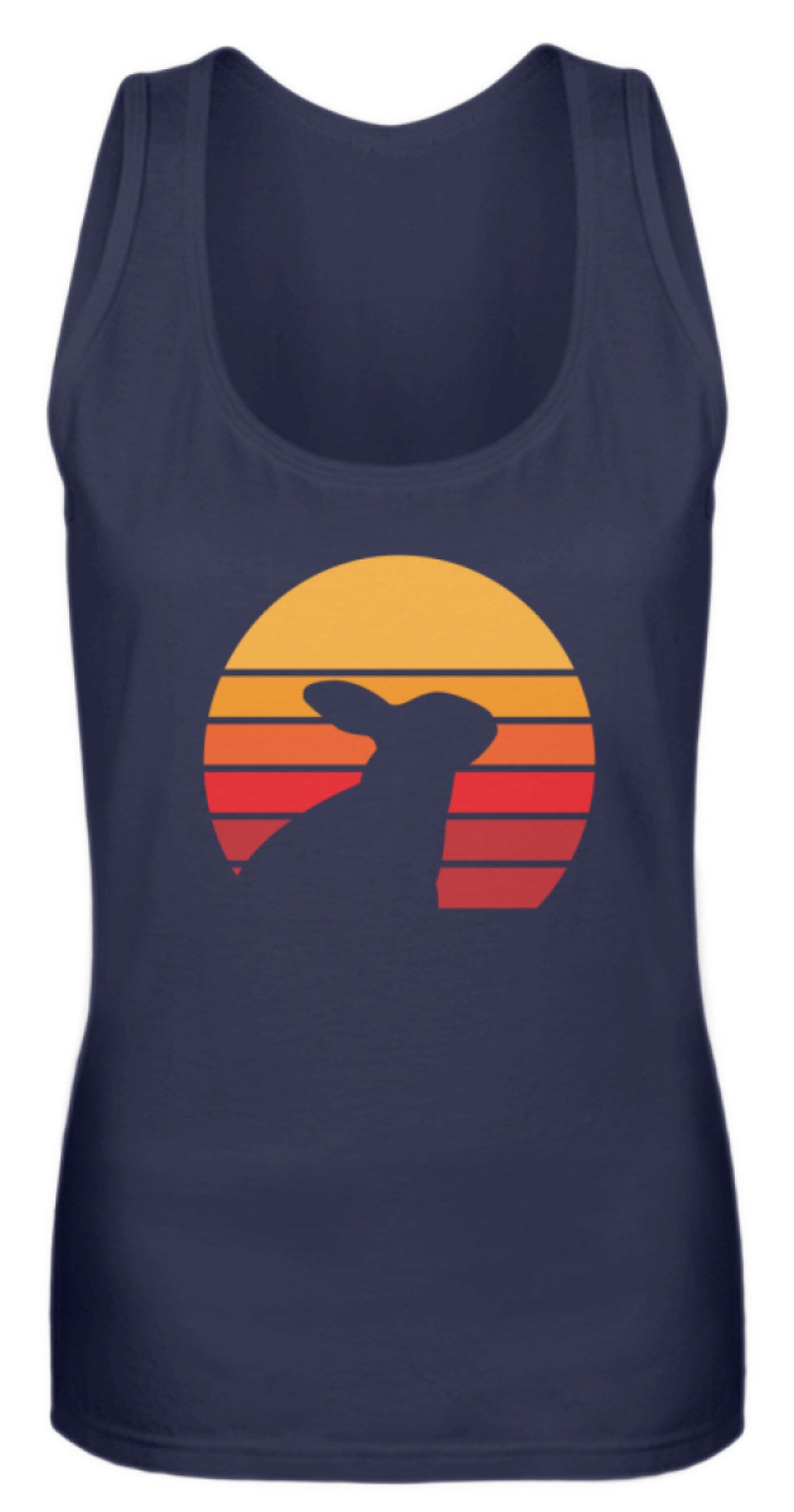 Zeigt kaninchen schones liebenswertes retro motiv mit hase vintage frauen tanktop in Farbe Pinky