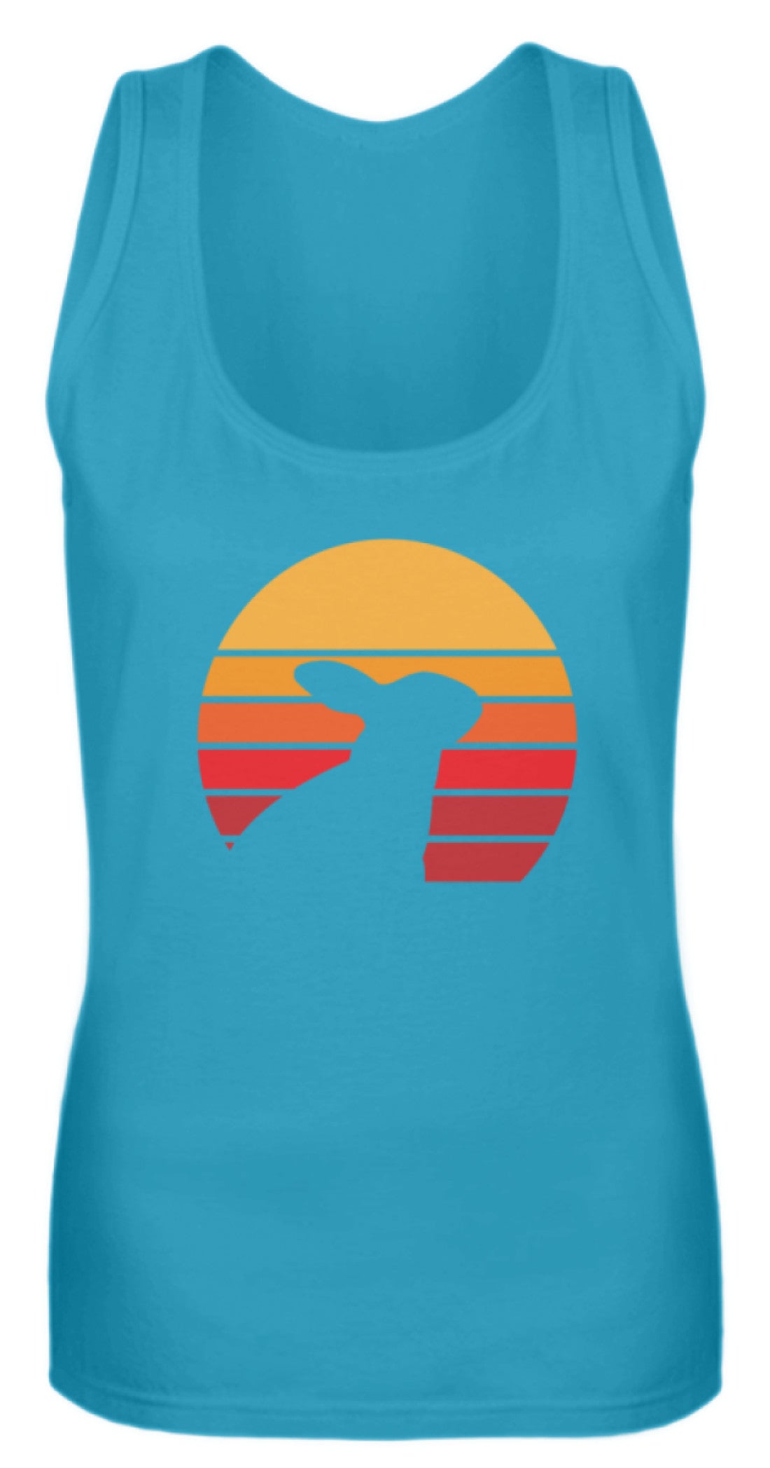 Zeigt kaninchen schones liebenswertes retro motiv mit hase vintage frauen tanktop in Farbe White