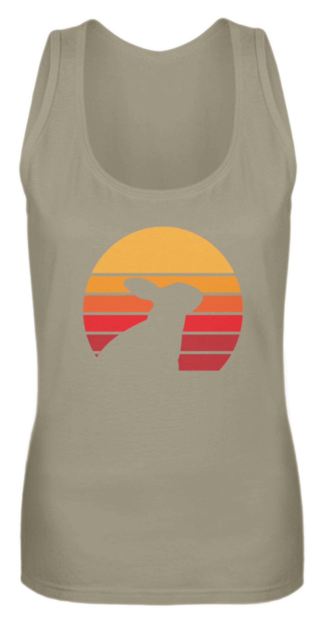 Zeigt kaninchen schones liebenswertes retro motiv mit hase vintage frauen tanktop in Farbe Pinky